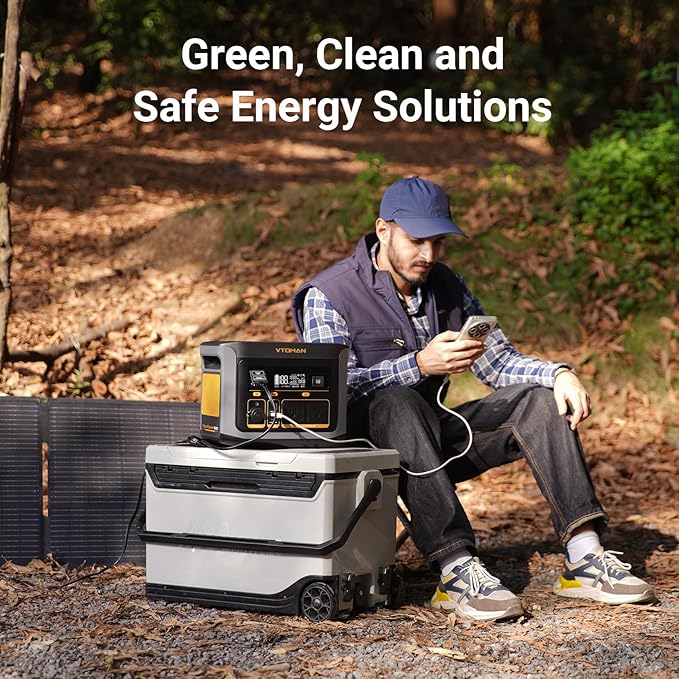 VTOMAN FlashSpeed 600 Portable Power Station 499Wh LiFePO4 Battery 600W AC (1200W Peak)/100W USB-C Output Solar Generator (Solar Panel Optional) for Home Backup Camping Fishing RVs