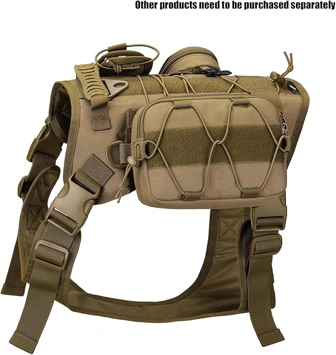 Tactical Molle Admin Dump Pouch Utility Cell Phone Flashlight Tool Pouch for Vest Chest Waist Pack for Small Tool Horizontal Modular Organization