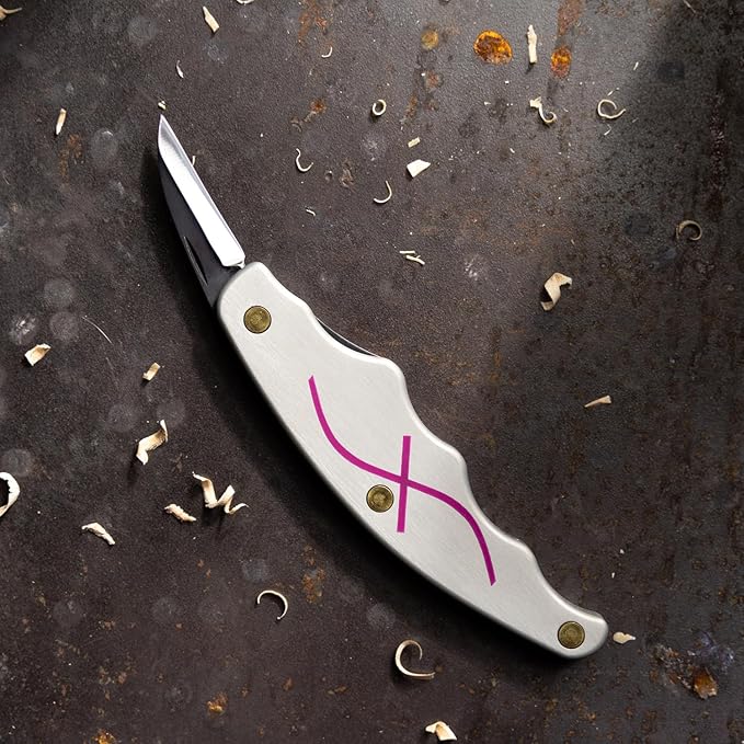 FLEXCUT Carving Tools Detail Jack | Ergonomic Wood Carving Knife with Ergonomic Aluminum Pistol Grip Style Handle to Minimize Hand Fatigue | JKN90 | Made in the USA