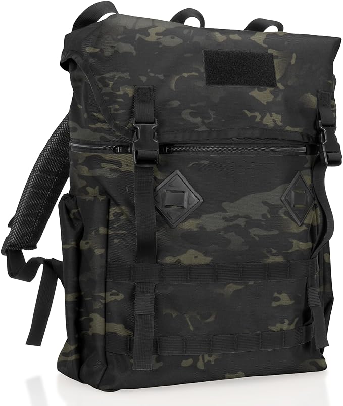 Xtreme Sight Line ~ Recon Ruck ~ Signal-Blocking Tactical Backpack for Laptops and Mid-Size Electronics ~ Tracking/Hacking Defense ~ 1000D Nylon ~ Midnight MultiCam