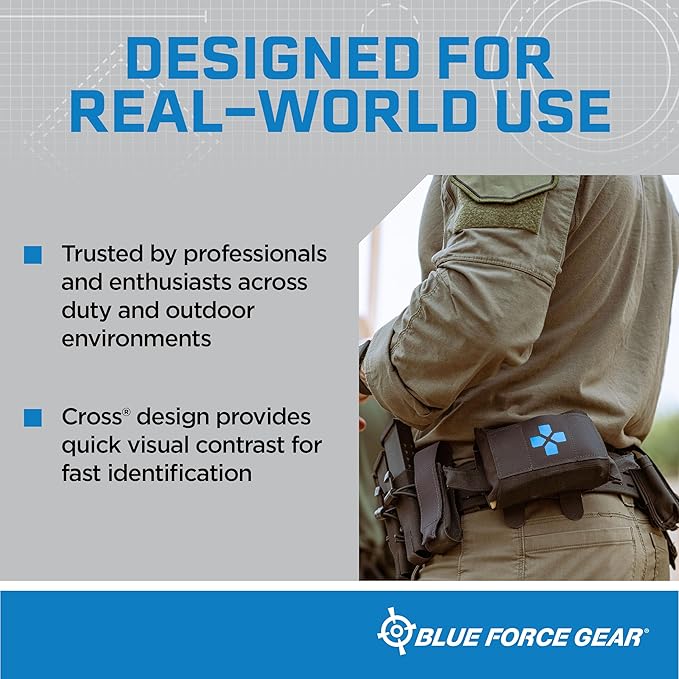 Blue Force Gear Micro Trauma Kit Now! – Empty – Belt Mounted Medical Belt Pouch for First Aid Supplies