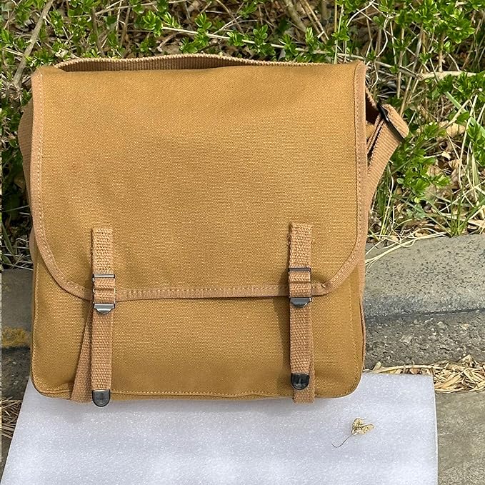 WW2 US M1941 Knapsack Vintage Canvas Khaki Field Bag Handbag WWII M-1941 Cargo Pack