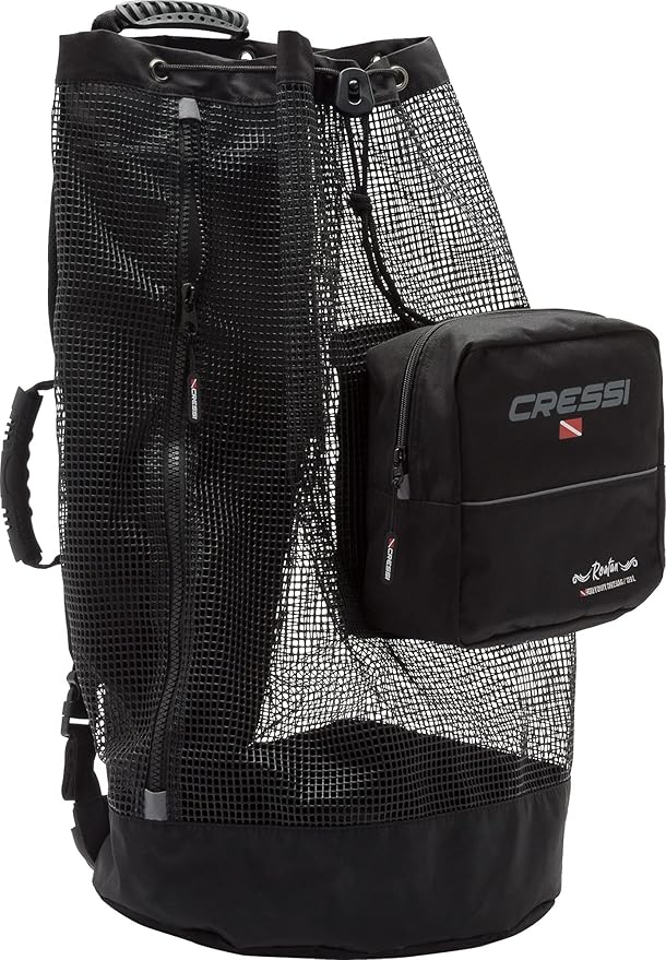Cressi Heavy Duty Mesh Backpack 90 liters Capacity for Scuba Diving Water Sport Gear | Roatan: designed in Italy
