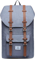 KAUKKO Laptop Outdoor Backpack College Schoolbag Bookbag Travel Hiking Rucksack fits 15-Inch Laptop