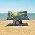 ALAZA Forest Magic Dragonfly Beach Tent Sun Shelter Portable Canopy Sunshade for Outdoor Camping Picnics Backyard Fun 10x9 ft