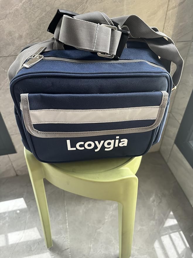 shoulder bagLabeled Compartments Emergency Survival Kits with Shoulder StrapEMT Trauma Trauma Medical Bag for Paramedics and Emergency Medical Supplies. (Blue)