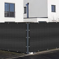 Black 4' x 33' Fence Privacy Screen Commercial Outdoor Backyard Shade Windscreen Mesh Fabric