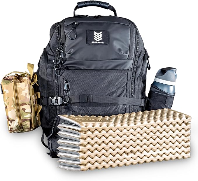 Cargo 72-Hour Survival Kit Loadout Backpack - Complete Bug Out Emergency Kit with Tactical 48L Backpack Water Filtration Power Medical Shelter &amp Fire System - Modular Urban Preparedness System