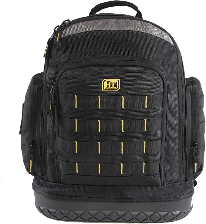 Highland Tactical Men's Task Tool Backpack with Molle Webbing Black One Size