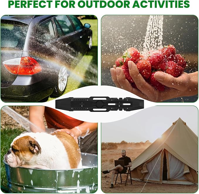 Just-V 8-Gallon Water Tank with Camping Shower for Off-Road Vehicles Pick-up TrucksSUVOutdoor Activities Water Supply Construction for Roof Rack Mount
