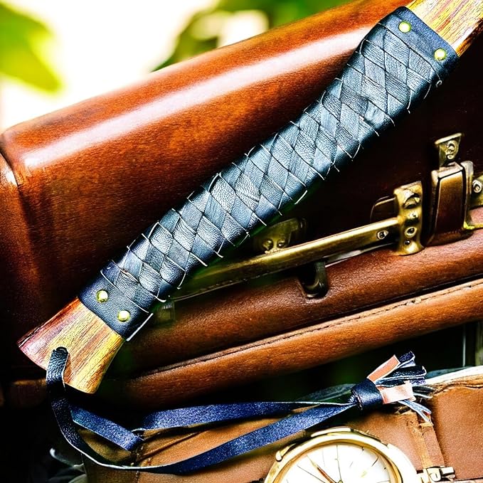 Poshland AX-7000 Custom Gift Forged Carbon Steel Viking Axe with Rose Wood Shaft Viking Bearded Camping Axe (AX-7000) (AX-7091)