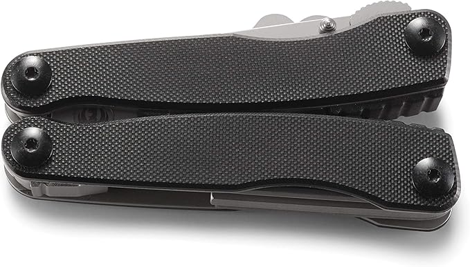CRKT Ruger 1911 Multitool: Folding Pocket Knife with Liner Lock Pliers Spring Cutter Screwdrivers Punch Rod Wrenches with Polyester Sheath R5100