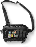 TACTICAL_GEEK Cache L3 Crossbody Shoulder Bag Multipurpose Daypack Chest Backpack Casual Sling Bag for Men &amp Women (Black Orange)