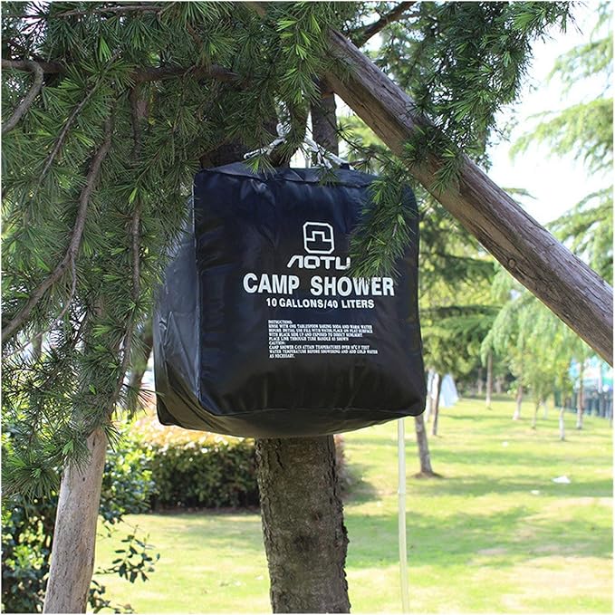 Portable 40L External Portable Heating Solar Shower Bag Water Bathroom Storage Bag for Hiking
