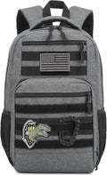 Kids Tactical Backpack Army Molle Bookbag Military Boys Backpack for School Outdoor Camping Grey