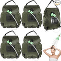 Hortsun 4 Pack Solar Portable Shower Bag 5 Gal/20l Solar Heating Camping Shower Bag with On-Off Switchable Head and Removable Hose for Outdoor Camping Hiking Traveling Beach Swimming