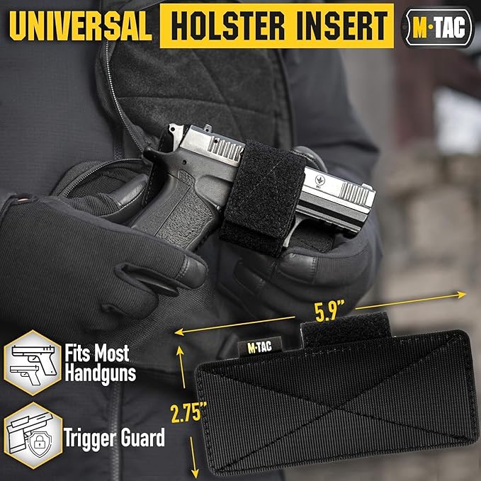 M-Tac Tactical EDC Bundle: Elite Sling Bag &amp Concealed Carry Gun Holster Black