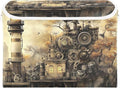 Steampunk Lighthouse Large Storage Bins with Linen Foldable Storage Box Fabric Closet Organizer Containers Cubes with Flip-Top Lid for Home Office 16.5” x 12.6” x 11.8”