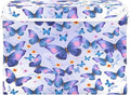 MNSRUU Containers Baskets with Lids Butterflies Fabric Foldable Storage Bins Organizer with Lid Collapsible Storage Boxes for Home Bedroom Closet Office