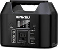SinKeu Portable Power Station 122.8Wh LiFePO4 Battery Solar Generator for Home Use 150W Power Bank with AC Outlet for Camping RV Emergency Backup