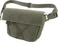 Hiking Fanny Pack Drop Pouch Oxford Cloth Sub Abdominal Carrying Kit Bag Utility Tool Pouch Fanny Pack for Chest Rig Vest (OD Green)