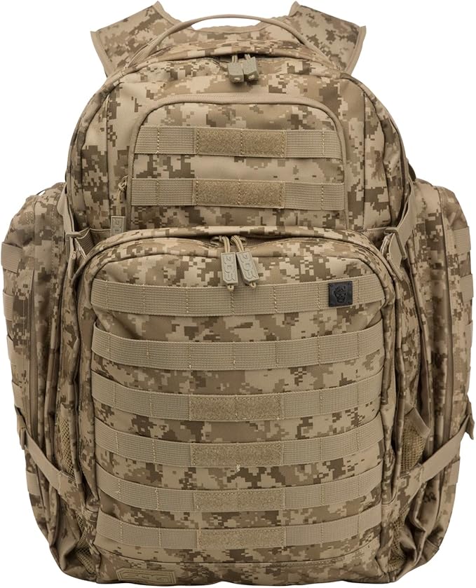 SOG Tools and Knives Internal Frame Tactical Multi Day Overnight Travel and Work Backpack Digital Camo One Size