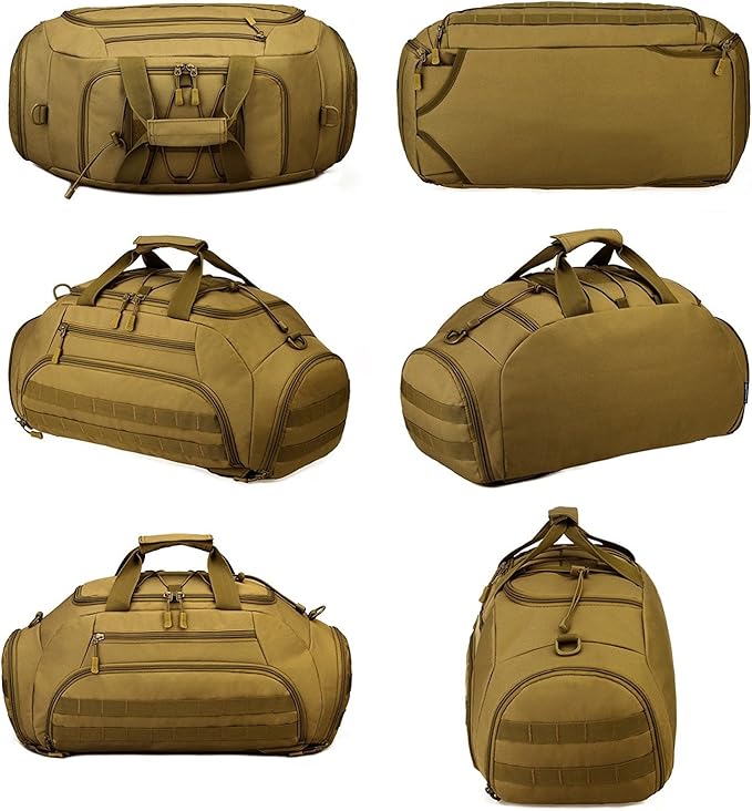 Tactical Military Duffle Bag Assault Gear Shoulder Range Backpack for Hiking Traveling