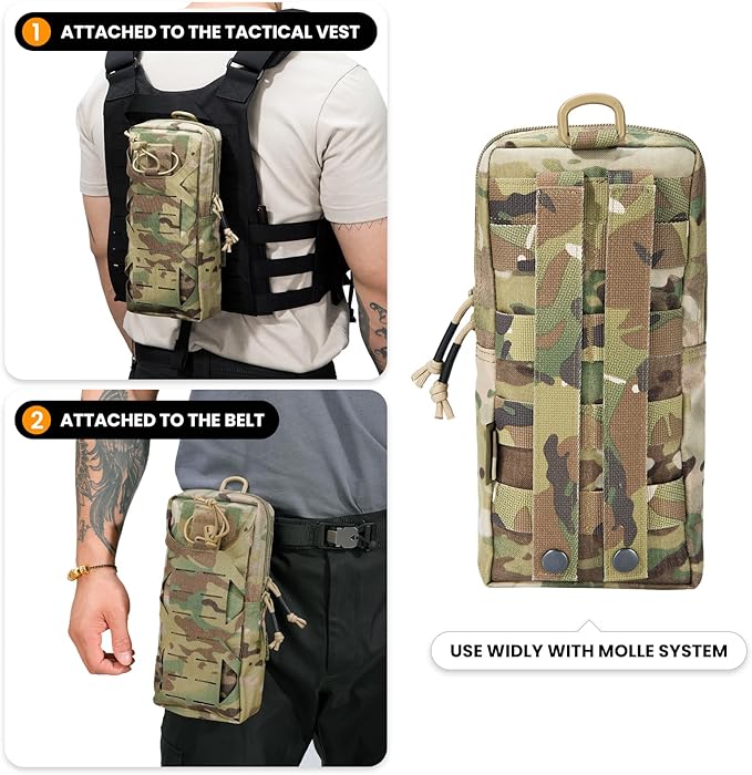 EXCELLENT ELITE SPANKER Tactical EDC Pouch Molle Utility Tool Pouches Gadget Organizer Pocket Waist Belt Bag