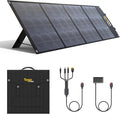200W Portable Solar Panel Foldable 200W Solar Panel Kit with XT60/DC7909/Anderson Cable &amp USB-C PD 60W 23.5% High-Efficiency Monocrystalline Solar Charger for Power Station RV Camping IP65
