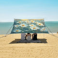 ALAZA Daisy Blossom Spring Garden Flower Beach Tent Sun Shelter Portable Canopy Sunshade for Outdoor Camping Picnics Backyard Fun 10x9 ft