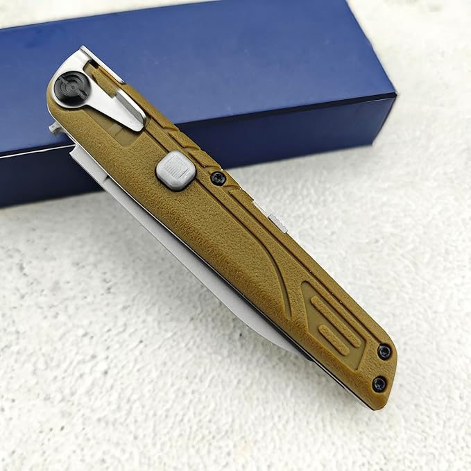 Durable Manual Opening Pocket Knife3.36 440C Blade Folding Knives with Safety LockUtility ABS HandlesOutdoor EDC Tools for CampingHikingFishing