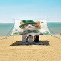 ALAZA St Patricks Cat Beach Tent Sun Shelter Portable Canopy Sunshade for Outdoor Camping Picnics Backyard Fun 10x9 ft