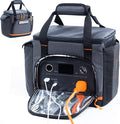 Travel Carrying Case Compatible with Jackery Explorer 300/240/160 Portable Power Station Storage Case with Water- proof Bottom and Front Pockets for Jackery Accessories Solar Generator