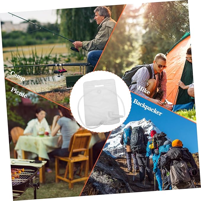 SUPVOX Portable Camping Shower Bag Outdoor Water Storage with Showerhead for Easy Use for Camping Hiking Beach Trips and Emergency Water Supply