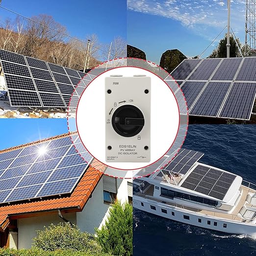 1000V 32A IP66 PV DC Isolator Switch Solar Disconnect Switch for Solar Power System RV Photovoltaic Switch