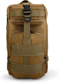 ASA TECHMED Large Tactical Backpack - IFAK Military-Grade Assault Pack Everyday Carry Use Military Backpacks Tactical (Tan)