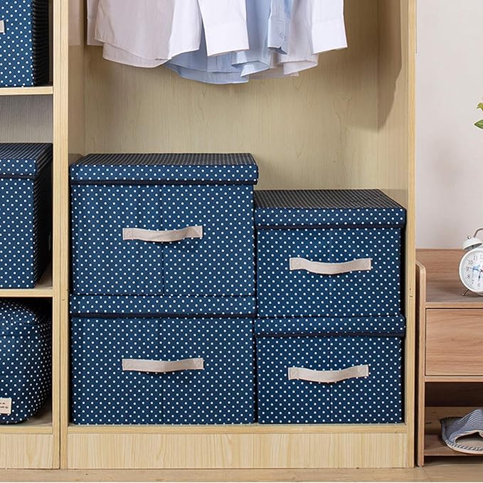 Storage Boxes Oxford Cloth Storage BoxFoldable Storage Box with Lidfor Storing ClothesToys SnacksCamping Storage Box50 X 40 X 30cmPack of 2/3/4 (Style 2 Pack of 2)