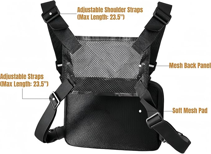 Military Tactical Chest Bag Backpack Men Adjustable Multi-Functional Molle Tool Pouch Shoulder Tactical Vest Bag