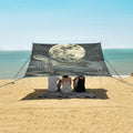 ALAZA Turtle Moon Water Beach Tent Sun Shelter Portable Canopy Sunshade for Outdoor Camping Picnics Backyard Fun 10x9 ft