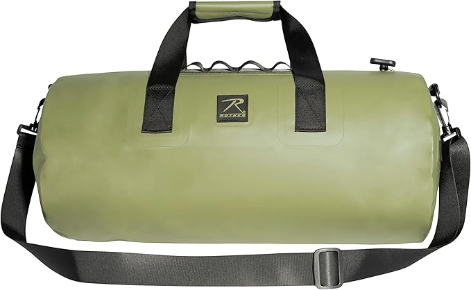 Rothco Waveguard Waterproof Duffle Bag – Dry Storage Duffel Hiking Boating Kayaking Canoeing Travel Beach Sack - Olive Drab