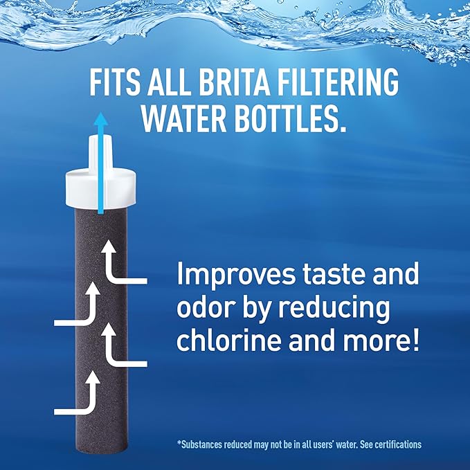 BRITA 36386 Premium Water Filter Bottles 26oz Night Sky (Pack of 6)