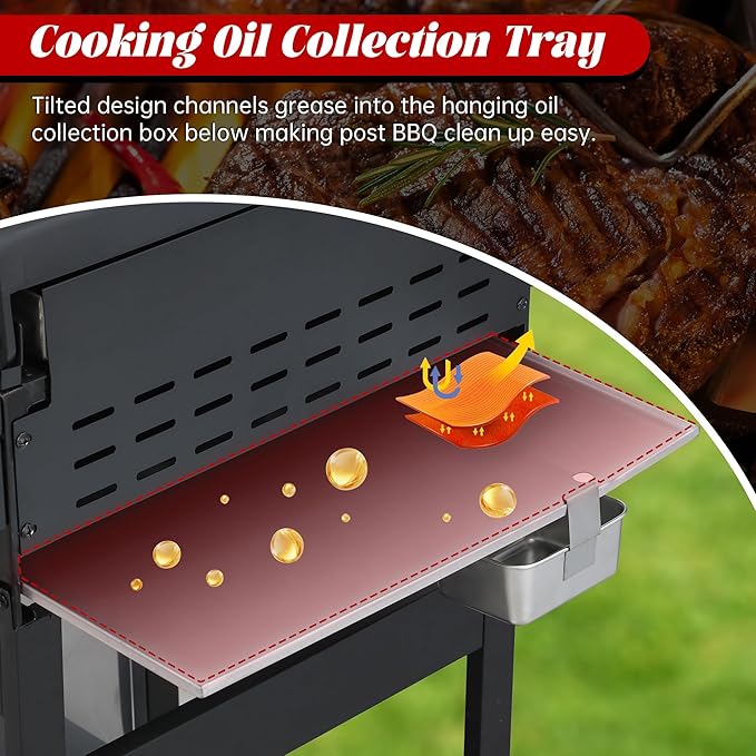 3-Burner Flat Top Propane Gas Grill Stainless Steel Griddle Combo with Foldable Side Table 36900 BTU Outdoor BBQ Grill Porcelain-Enameled Cast Iron Grids for Backyard Patio Cooking