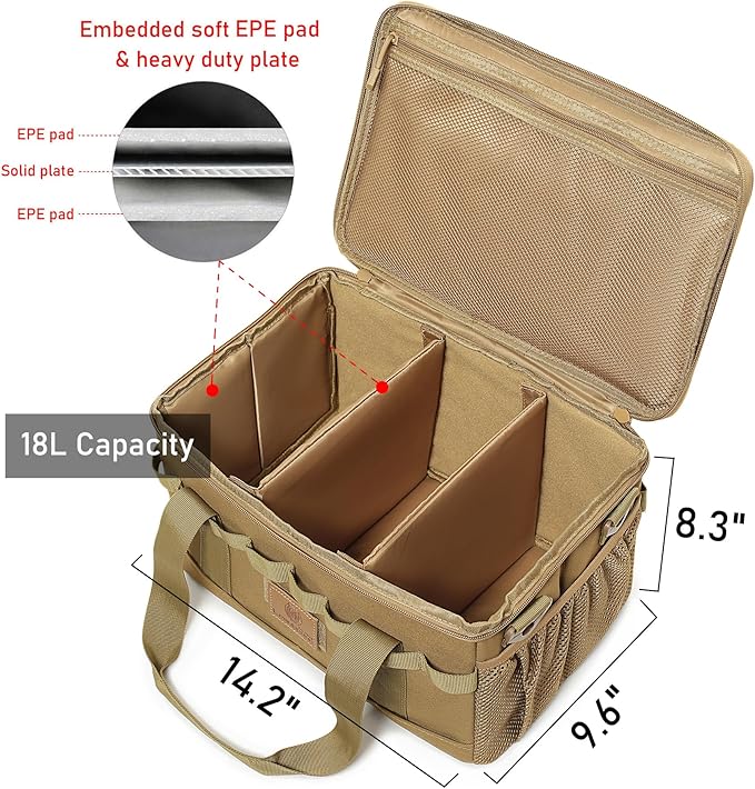 Tactical Sling Backpack and 18L Tactical Camping Storage Bag