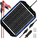 SUNER POWER 20W 12V Solar Battery Trickle Charger &amp Maintainer PRO Built-in Intelligent MPPT Controller Waterproof 12 Volt 20 Watt Solar Panel Charging Kits for Car Marine RV Trailer Boat Automo