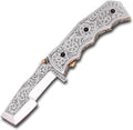 PAL 2000 KNIVES Custom Handmade D2 Steel Folding Pocket Knife - Custom 3D Hand Engraved 9773