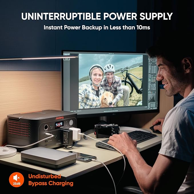 Jackery Explorer 500 v2 Portable Power Station and 102W Fast Charger 512Wh LiFePO4 Battery 500W AC/1000W Peak Solar Generator for Camping Outdoors and Power Outages