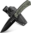 Dream Reach Fixed Blade Knife - D2 Steel Tactical Knife with Ergonomic Full Tang Handle and Kydex Sheath for Outdoor Camping Survival Gift for Men Women