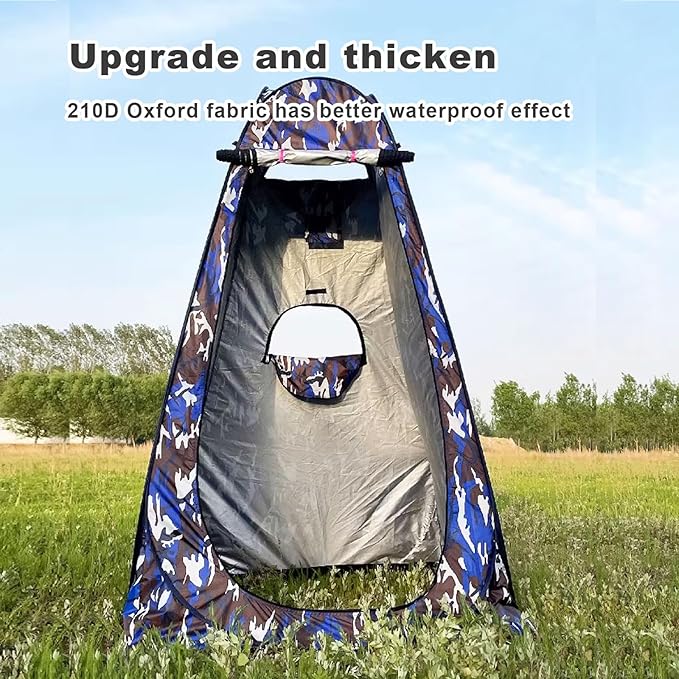 Pop-up Changing Room Private Tent - Pontoon Boat Changing Room Camp Toilet Camping and Beach Rain Shelter - Light Weight Strong Easy to Set Up Foldable - with Carry Bag