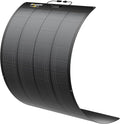 BougeRV Arch Pro 200 Watts Anti-Shading N-Type Fiberglass Flexible Solar Panel Portable 24 Volts 16BB Mono Cell 25% High-Efficiency Compact for RV Camping Home Boat Marine Curve Surface Black