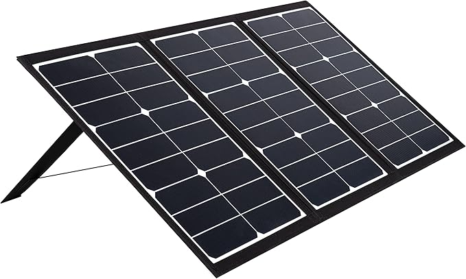 Cummins Portable 60W Solar Panel for Portable Power Stations iPhone iPad Tablets Laptop with QC 3.0 USB and USB-C Ports DC Output for Outdoors Camping RVs and TravelBlack